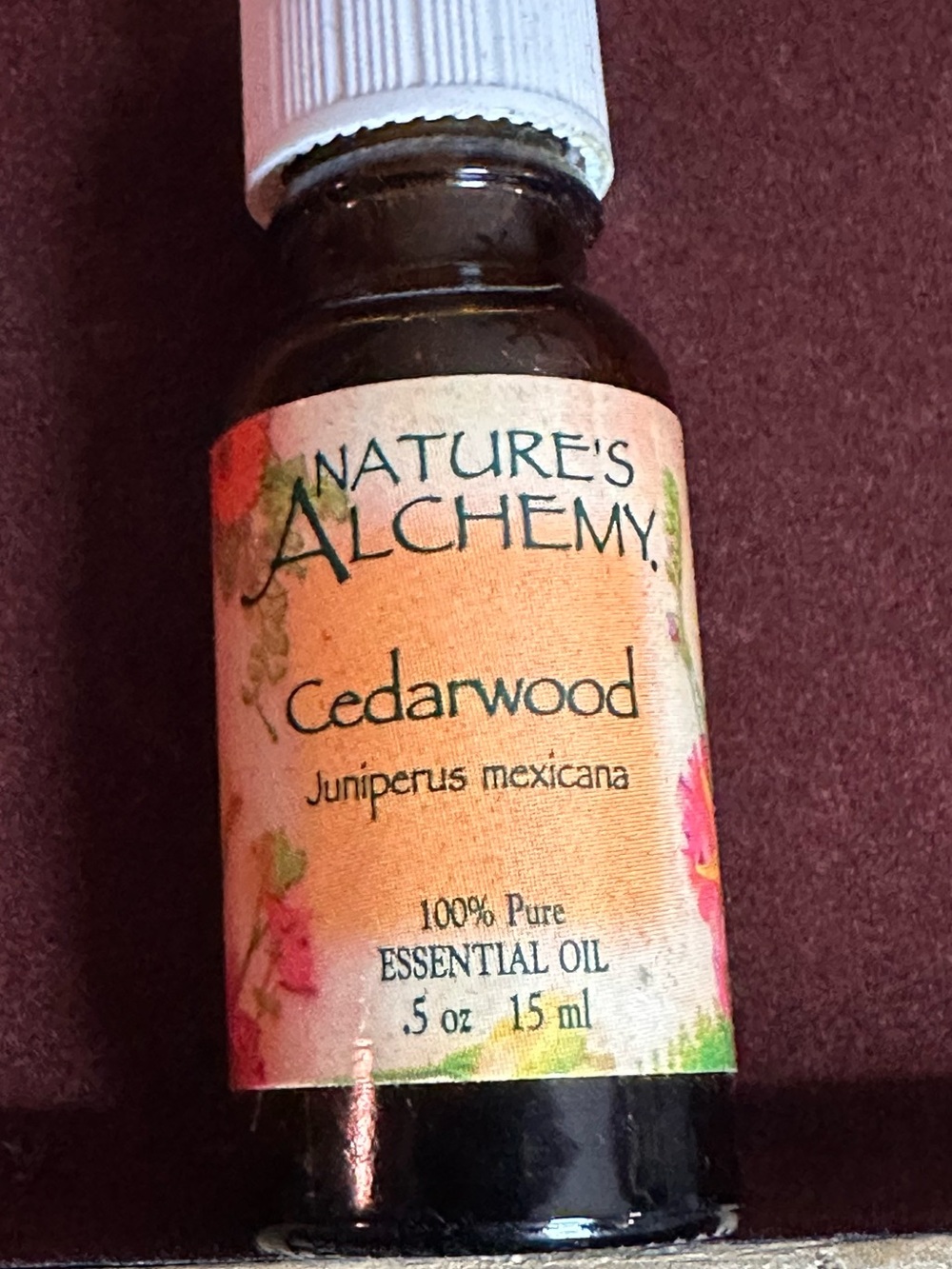 Cedarwood Essential Oil - 15 ml - Amber Bottle